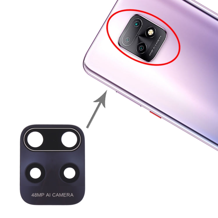10 PCS Back Camera Lens for Xiaomi Redmi 10X 5G/Redmi 10X Pro 5G, For Xiaomi Redmi 10X 5G