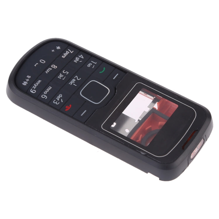 Full Housing Cover (Front Cover + Middle Frame Bezel + Battery Back Cover + Keyboard) for Nokia 1202, For Nokia 1202