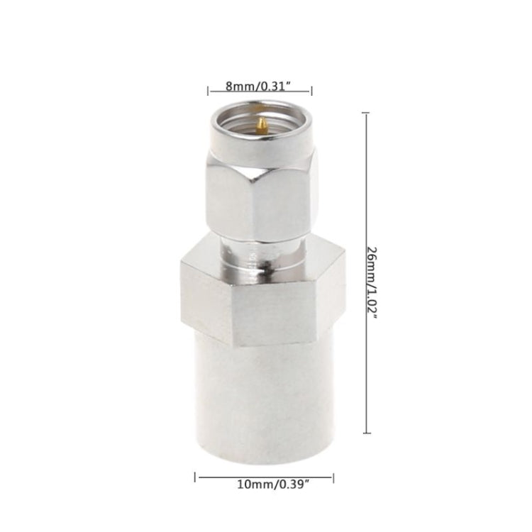 Both Male FME SMA Plug RF Connector Coaxial Cable Adapter