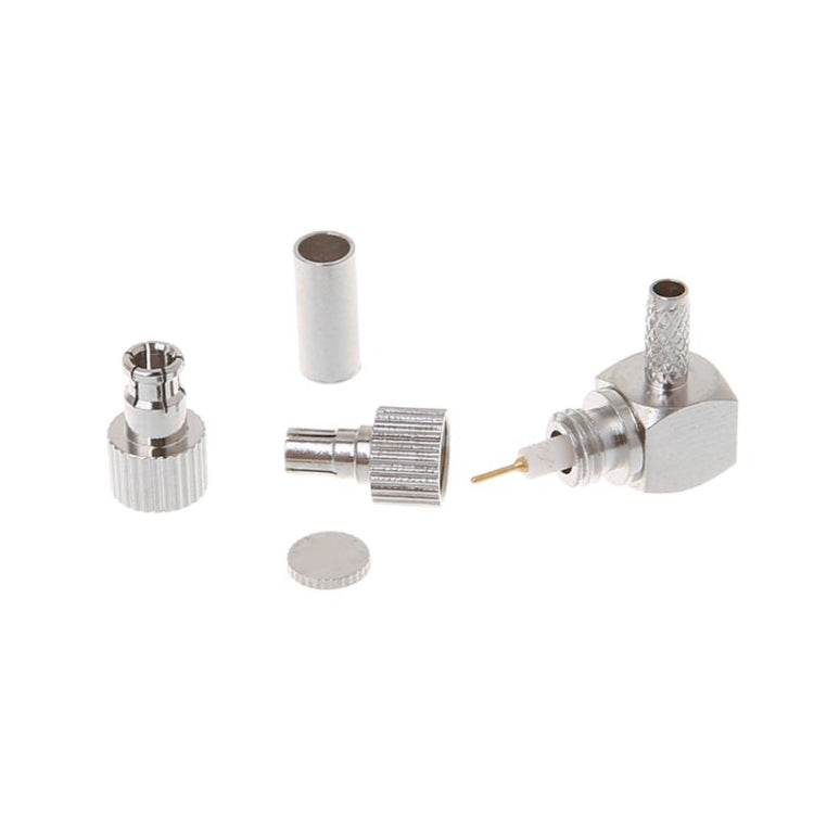 2 in 1 TS9 / CRC9 Male Right Angle RF Coaxial Card Connector for RG174 / 178 / 316 LMR100