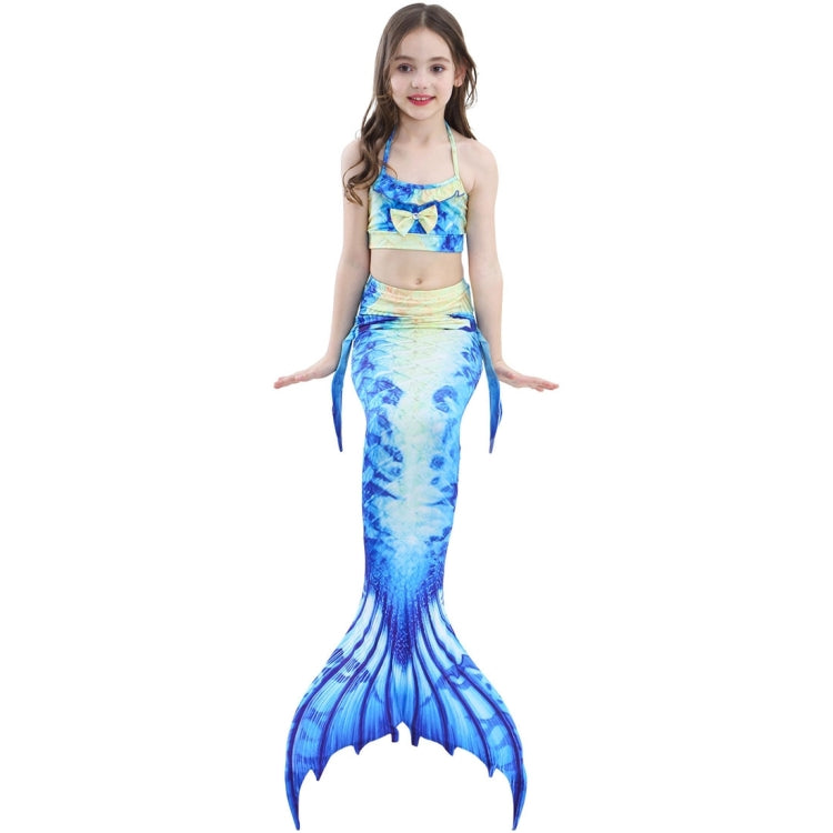 3 PCS / Sets Children Swimming Mermaid Tails Bikini Cosplay Mermaid Swimwear, Size: 150, Size: 150