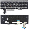 US Version Keyboard for Lenovo Thinkpad E580 E585 E590 E595 T590 P53S L580 L590 P52 P72 P53 P73, For Lenovo Thinkpad E580 (Silver), For Lenovo Thinkpad E580 (Black)