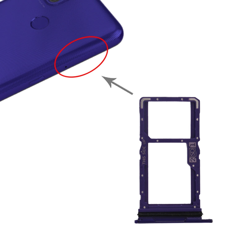 SIM Card Tray + SIM Card Tray / Micro SD Card Tray for Motorola Moto G9 Power XT2091-3, For Motorola Moto G9 Power (Purple), For Motorola Moto G9 Power (Green)