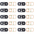 10 PCS Back Camera Lens for Xiaomi Redmi Note 10 4G M2101K7AI M2101K7AG, For Xiaomi Redmi Note 10 4G(Black), For Xiaomi Redmi Note 10 4G
