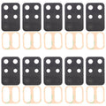 For OPPO F19 Pro CPH2285 10pcs Back Camera Lens, For OPPO F19 Pro