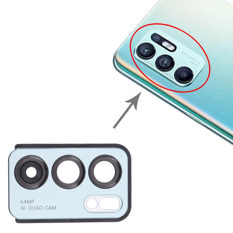 For OPPO Reno6 5G PEQM00, CPH2251 Camera Lens Cover, For OPPO Reno6 5G