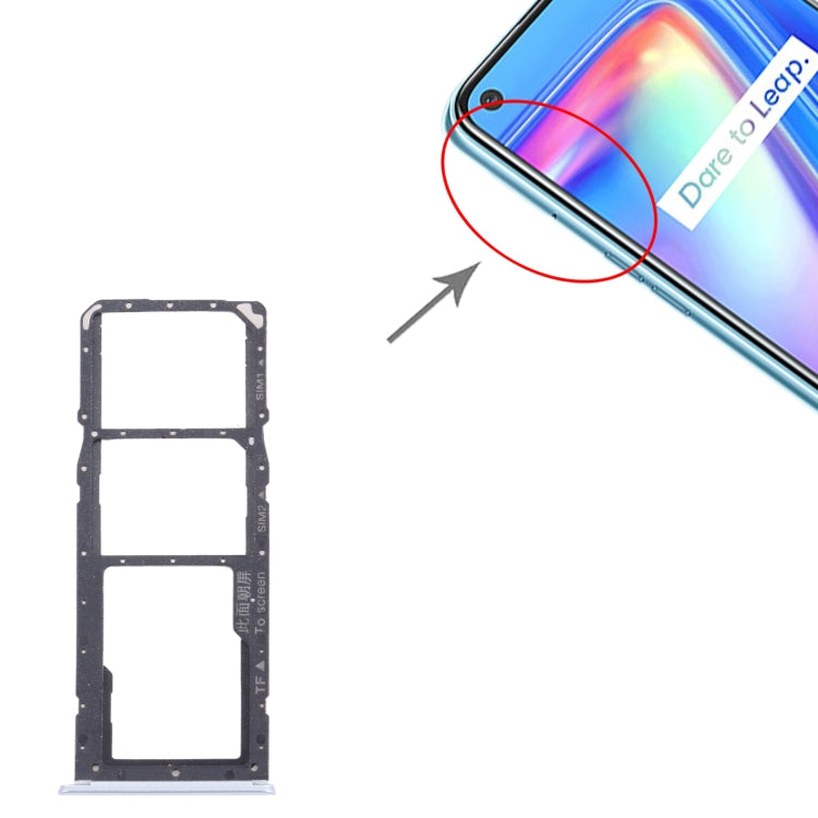 For OPPO Realme 7 (Global)  SIM Card Tray + SIM Card Tray + Micro SD Card Tray, For OPPO Realme 7 (Global)