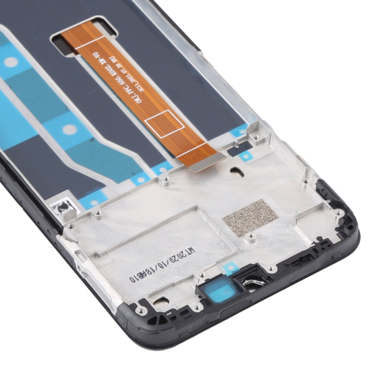 Original LCD Screen and Digitizer Full Assembly With Frame for OPPO Realme C15 RMX2180(Standard Version MTK), For OPPO Realme C15(MTK)