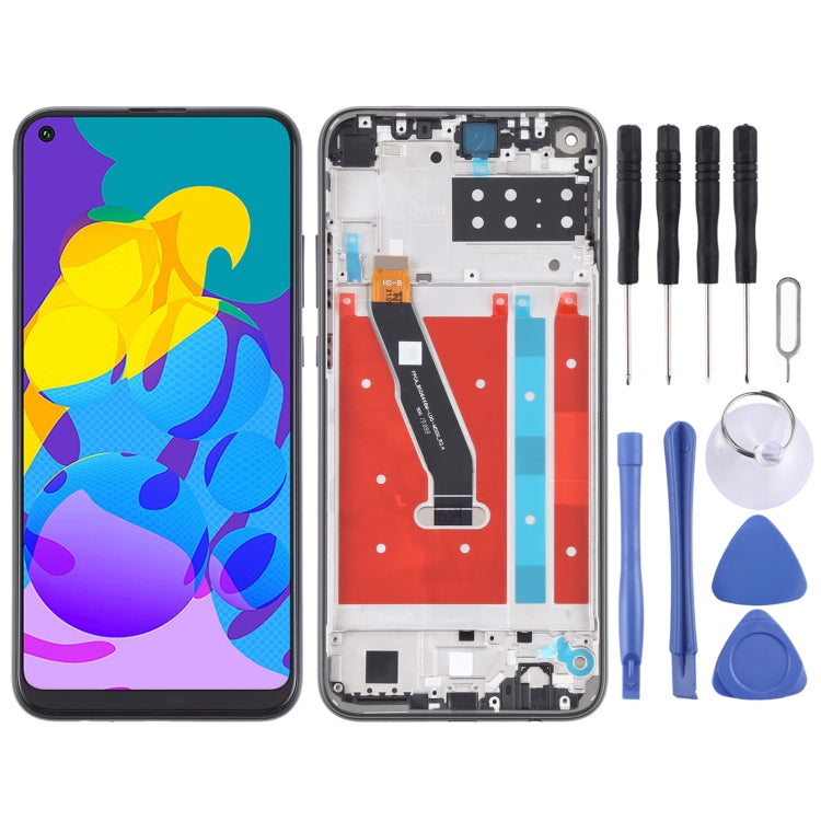 LCD Screen and Digitizer Full Assembly With Frame for Honor Play 4T, For Honor Play 4T
