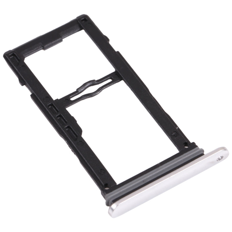 Nano SIM Card Tray + Nano SIM Card Tray / Micro SD Card Tray for LG G8S ThinQ LMG810, LM-G810, LMG810EAW, For LG G8S ThinQ