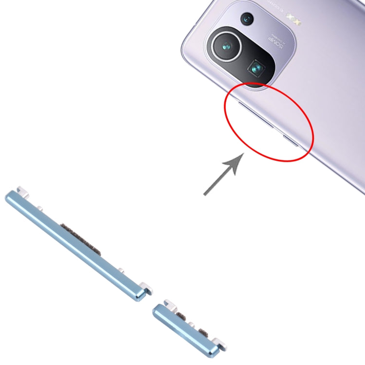 Power Button and Volume Control Button for Xiaomi Mi 11 Pro M2102k1AC, For Xiaomi Mi 11 Pro