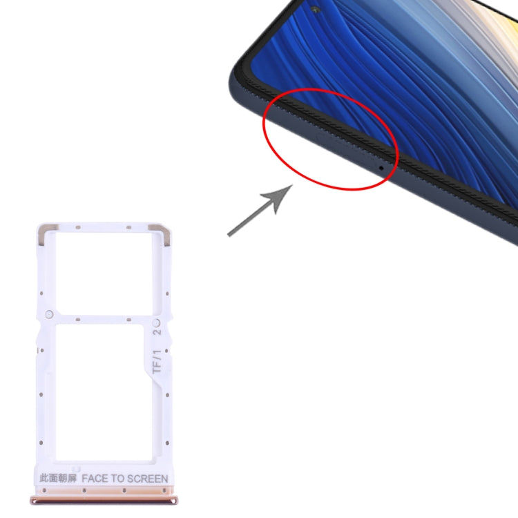 SIM Card Tray + Micro SD Card Tray for Xiaomi Poco X3 Pro M2102J20SG M2102J20SI, For Xiaomi Poco X3 Pro