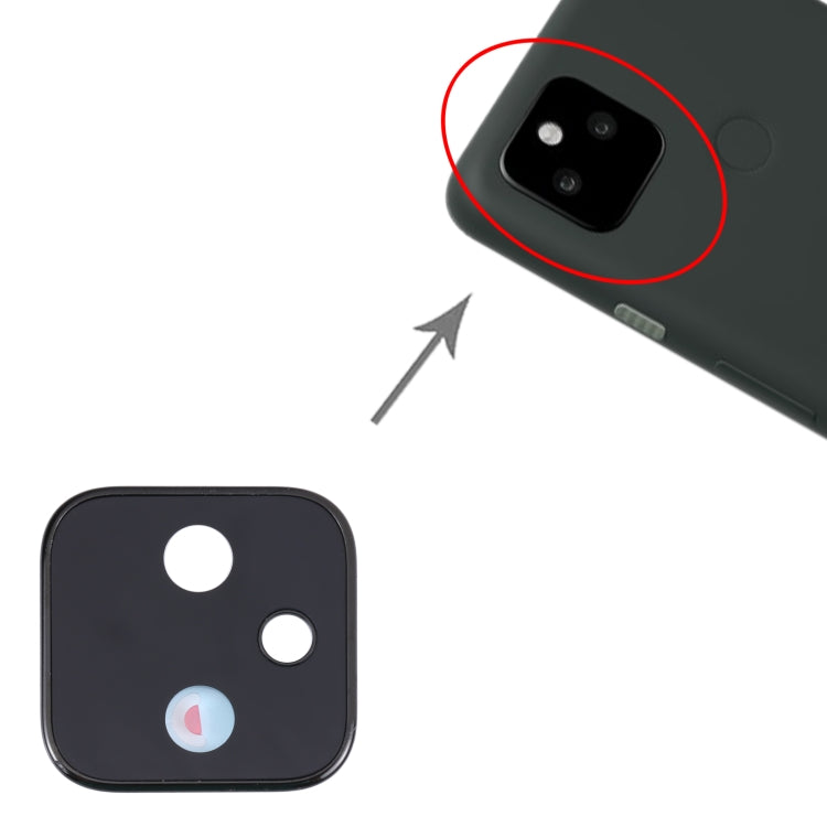 Original Camera Lens Cover for Google Pixel 5a, For Google Pixel 5a, For Google Pixel 5a (Black)