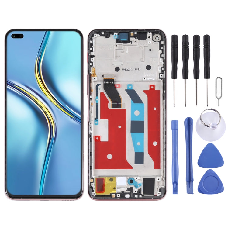 Original LCD Screen and Digitizer Full Assembly with Frame for Honor X20, For Honor X20, For Honor X20(Original)