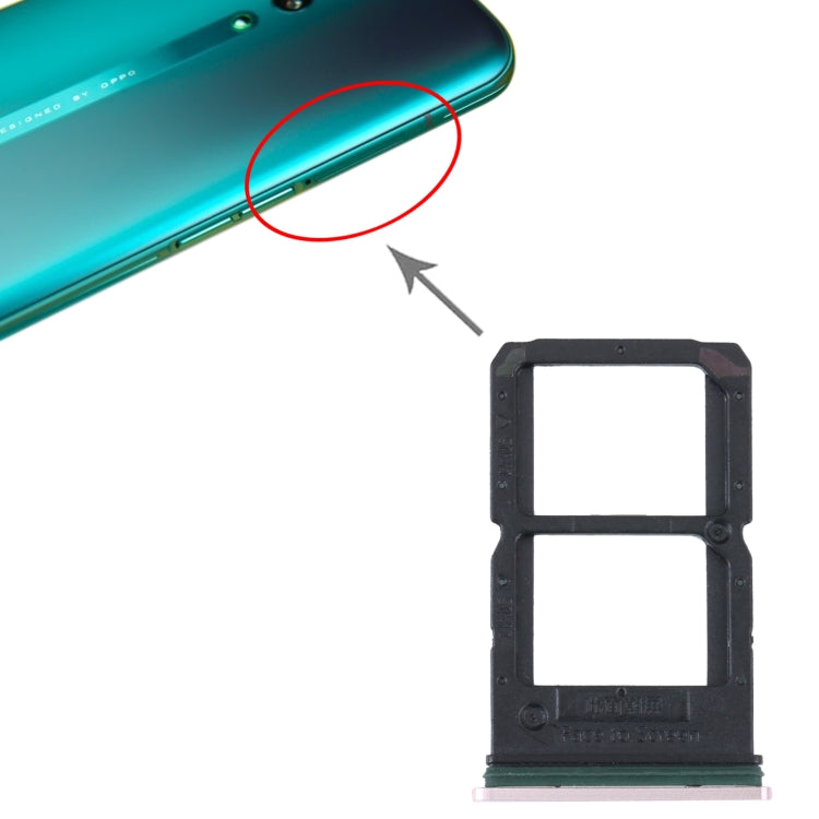 For OPPO Reno SIM Card Tray + SIM / Micro SD Card Tray, For OPPO Reno