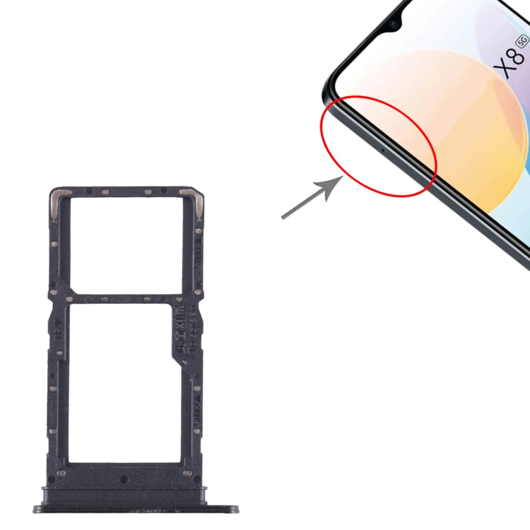 For Honor X8 5G SIM + SIM / Micro SD Card Tray, For Honor X8 5G