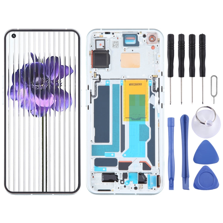 For Nothing Phone1 A063 LCD Screen Digitizer Full Assembly with Frame, For Nothing Phone1 A063(Silver), For Nothing Phone1 A063(Black)
