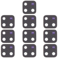 For vivo V30 Pro 10pcs OEM Back Camera Lens, For vivo V30 Pro