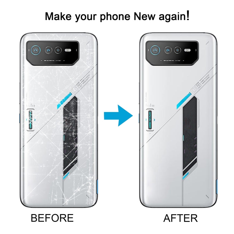 For Asus ROG Phone 6 AI2201-C AI2201-F Glass Battery Back Cover with NFC/Light Cable, For Asus ROG Phone 6(with NFC/Light Cable)