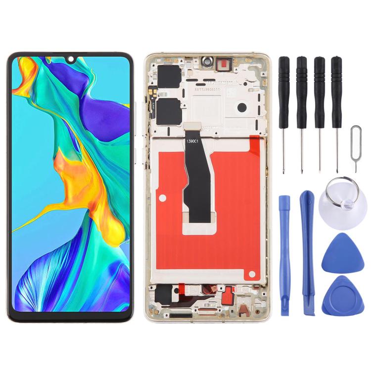 For Huawei P30 TFT LCD Screen Digitizer Full Assembly with Frame, Not Supporting Fingerprint Identification, For Huawei P30 (TFT)