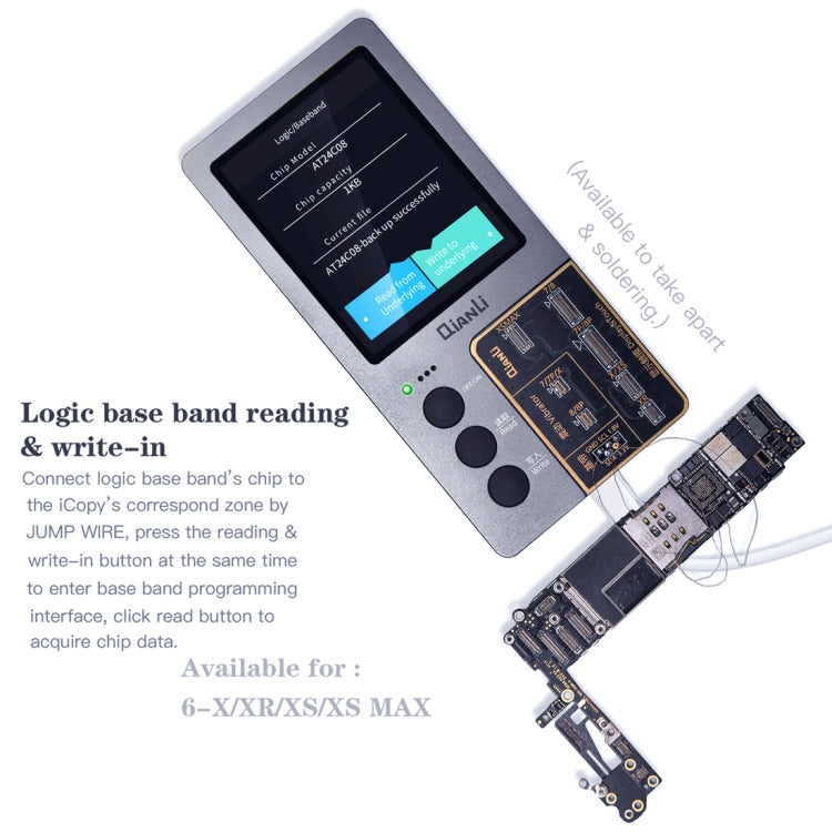 Qianli iCopy Plus 3 in 1 LCD Screen Original Color Repair Programmer For iPhone, 3 in 1 For iPhone 6-12 Series