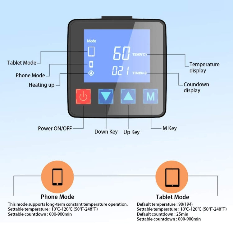CPB CP300 LCD Screen Heating Pad Safe Repair Tool, US Plug, CPB CP300(US Plug)