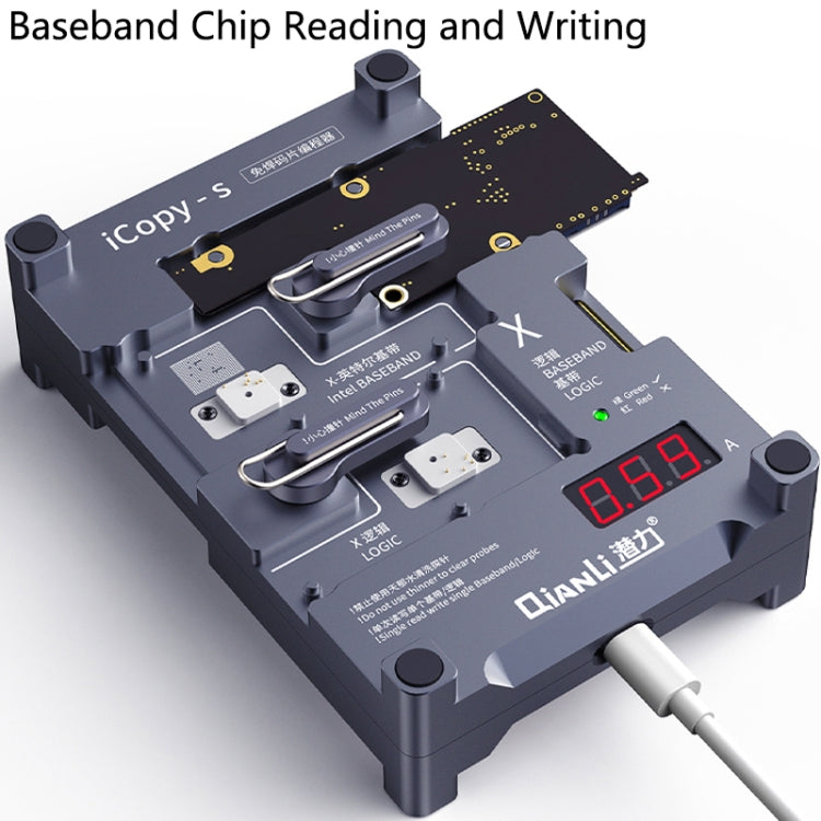 Qianli iCopy-S Double Sided Chip Test Stand 4 in1 Logic Baseband EEPROM Chip Non-removal For iPhone 6 / 6 Plus / 6S / 6S Plus, For iPhone 6 / 6 Plus / 6S / 6S Plus