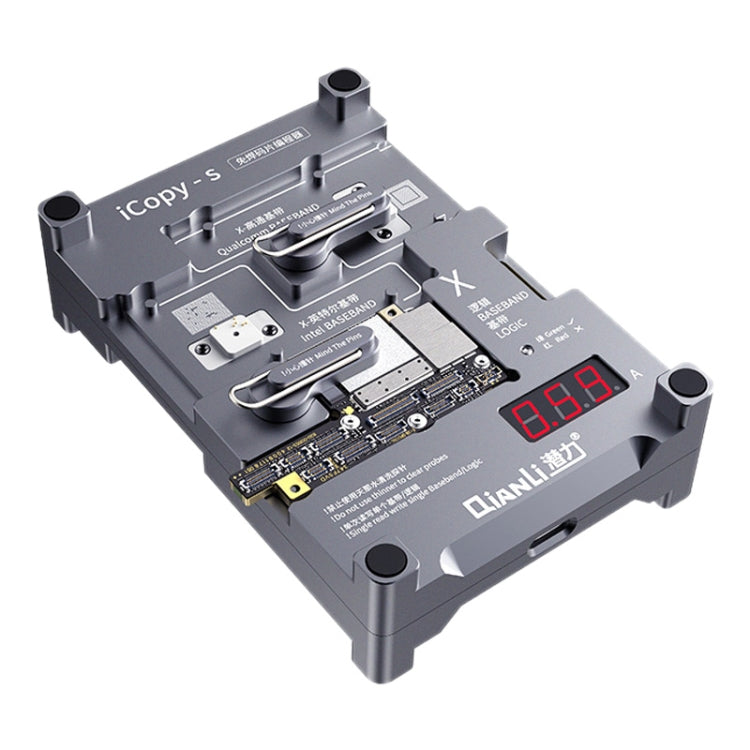 Qianli iCopy-S Double Sided Chip Test Stand 4 in1 Logic Baseband EEPROM Chip Non-removal For iPhone X / XS / XR / XS Max, For iPhone X / XS / XR / XS Max
