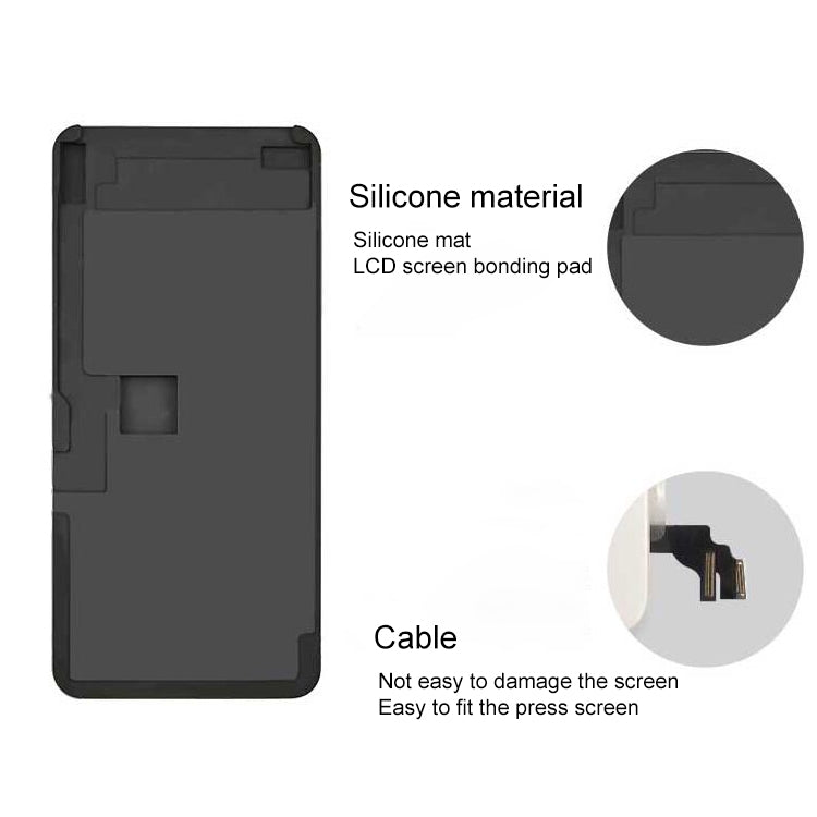 XHZC LCD Screen No Overturning Flex Cable Fit Mat Glue Removal Mould for iPhone XS Max, For iPhone XS Max