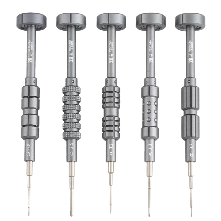 QIANLI 5 in 1 Multi-purpose 2D Grenade Magnetic Screwdriver Set, 2D
