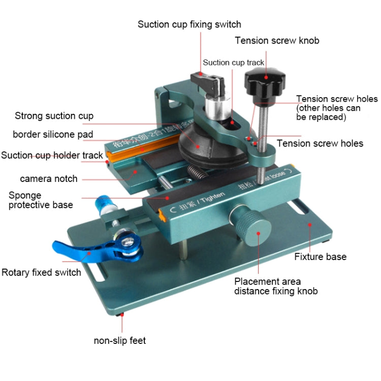 2 in 1 360 Rotating LCD Screen Rear Cover Separator, 2 in 1