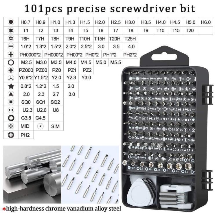 122 in 1 Precision Magnetic Screwdriver Kit, 122 in 1(Blue), 122 in 1(Purple), 122 in 1(Red), 122 in 1 (Yellow), 122 in 1(White)