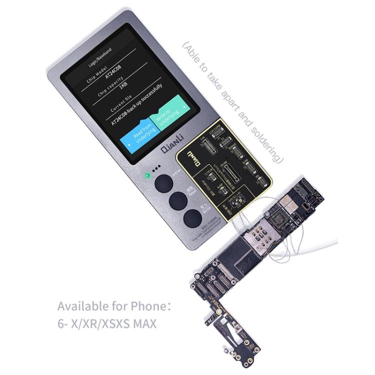 For iPhone 6 - 14 Pro Max 3 in 1 Qianli iCopy Plus 2.2 Repair Detection Programmer Set, Plug: EU, 3 in 1, 3 in 1, Plug: EU