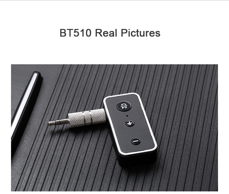 Bluetooth 5.0 audio receiver 3.5AUX car speaker headphones universal one tow two talk, Bluetooth 5.0