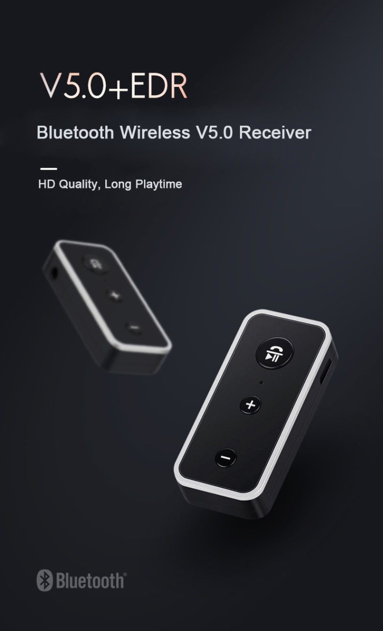 Bluetooth 5.0 audio receiver 3.5AUX car speaker headphones universal one tow two talk, Bluetooth 5.0