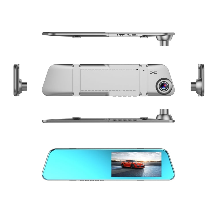 Full HD 1080P Full-Screen Touch 5.18-Inch Rearview Mirror DIGITAL Video Recorder Dual-Lens Ultra-Thin On-Board Dvr Camera, 5.18 inch