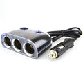 Car Cigarette Lighter Splitter Adapter 3 Socket Cigarette Lighter Splitter Dual USB Car Charger On/Off Switches 12V Car Splitter Adapter, 1505