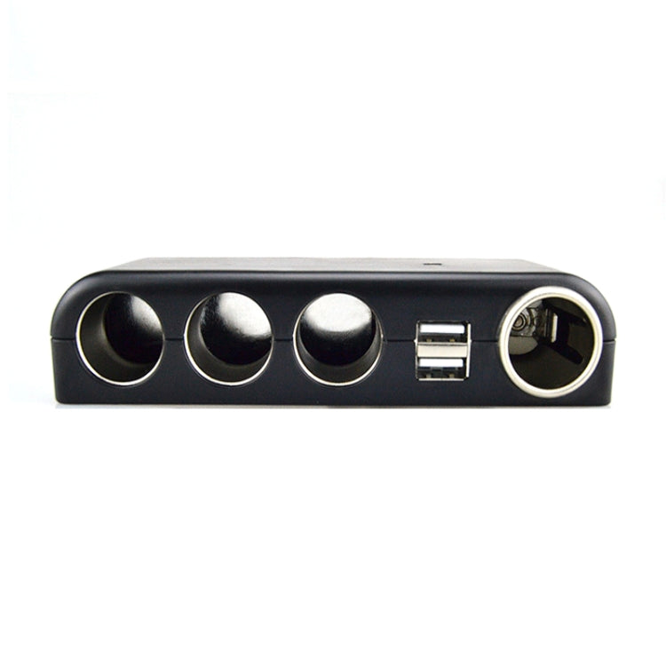 Car Charger Vehicle Auto Splitter Car Cigarette Lighter Socket & Dual USB Ports Socket Adapter, 4 Socket