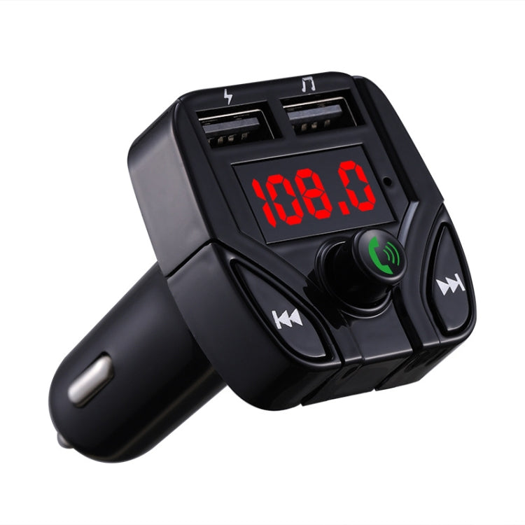 C4 Bluetooth MP3 Hands-free Car Device LCD FM Transmitter Dual USB Charger, C4