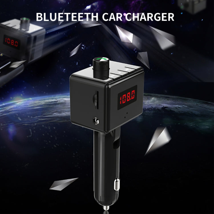 BS6 Wireless Car Bluetooth Aux Interface MP3 Player Swivel USB Port Charger
