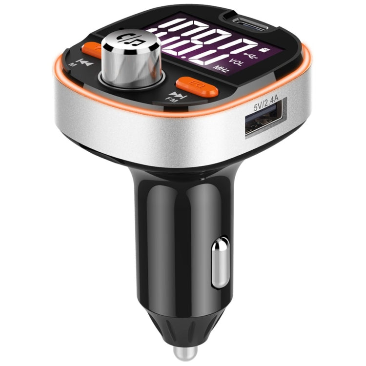 BC53 Wireless Car MP3 Player 5.0 FM Transmitter Colored Ambient Lights Hands-free Car Charger, BC53