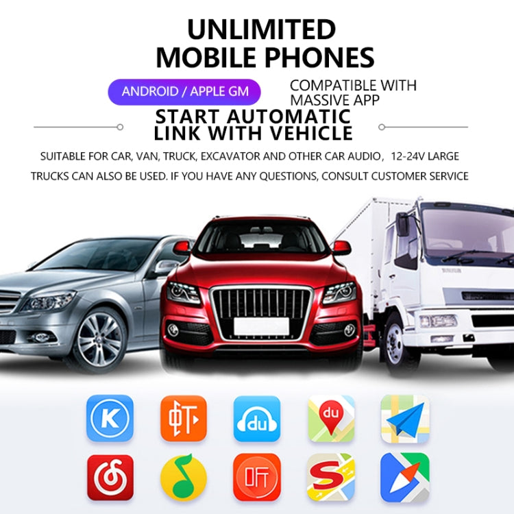 T50 Car USB Bluetooth 5.1 Receiver FM Transmitter for Hands-Free Call Navigation, T50
