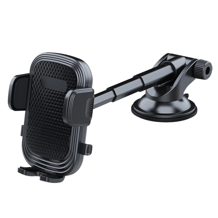 A190+X903 Car Windscreen Dashboard Sucker Mount 3-Phase Telescopic Long Arm Phone Holder, A190+X903