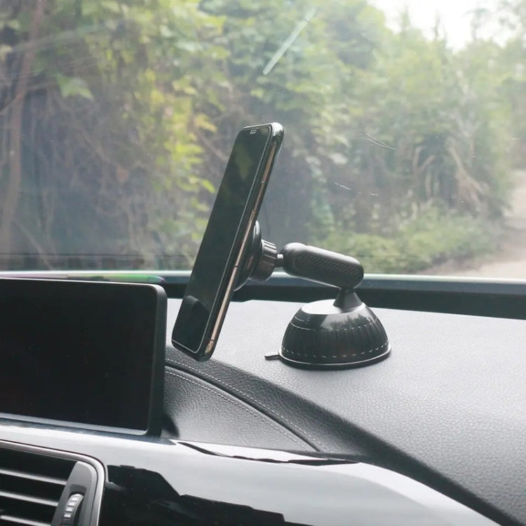 208-C Black 360 Degree Rotation Dashboard Windshield Magnetic Mobile Phone Car Holder, 208-C