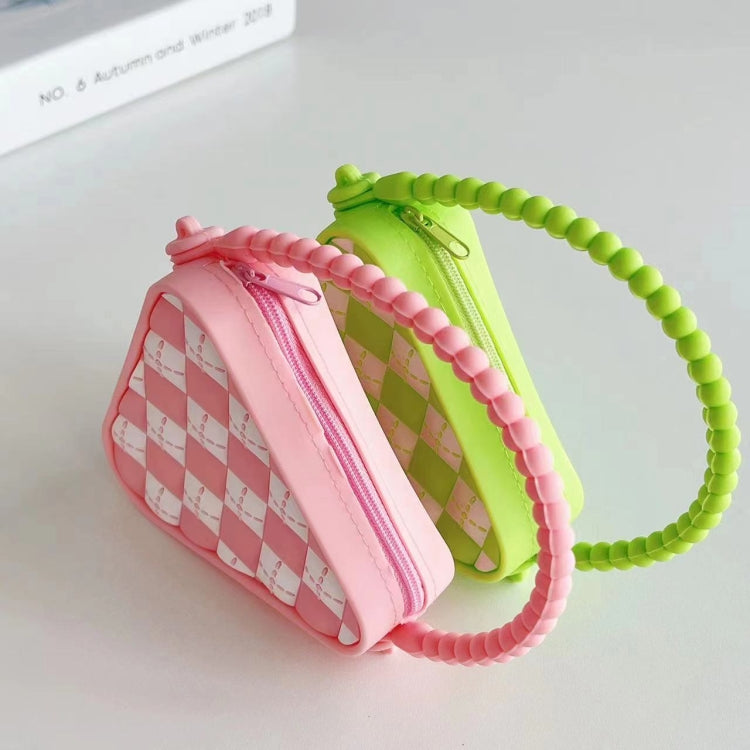 Diamond Shaped Mini Portable Shoulder Bag Silicone Handbag