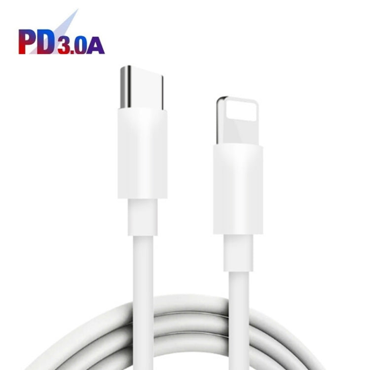 P35 48W PD30W + QC3.0 18W USB Transparent Car Charger with Type-C to 8 Pin Phone Data Cable, P35 with Cable (Transparent), P35 with Cable (Transparent Blue)
