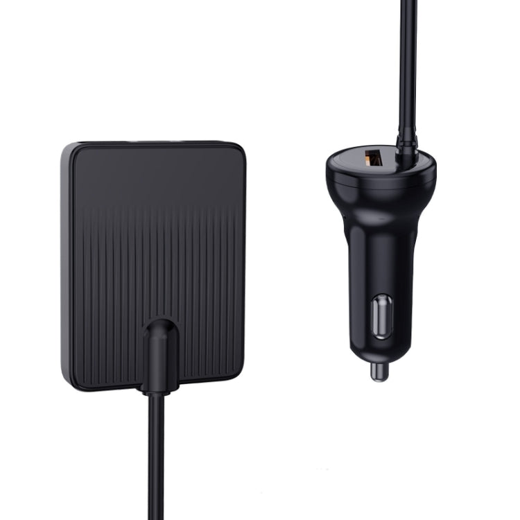 TR-43 For Back Seat PD 18W Fast Charging Car Charger 2m Extention Charger Adapter, TR-43