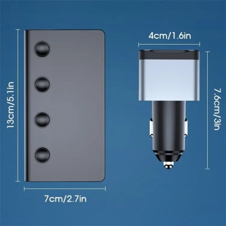 TR-54 9 In 1 Multi Ports PD+QC3.0 USB Car Charger Device 3 Socket Cigarette Lighter Splitter, TR-54