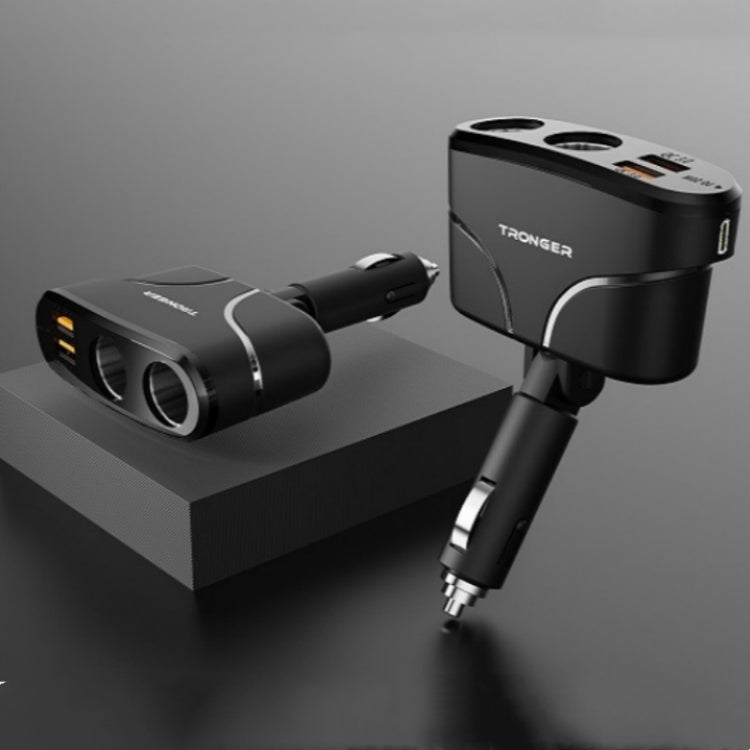 TR-35 Cigarette Lighter Sockets PD Fast Charging Type-C Dual USB QC 3.0 Charger, TR-35