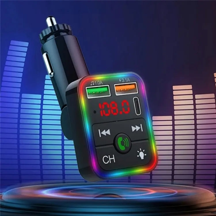 P2 Dual USB Port Cigarette Lighter Car Charger Support Bluetooth Hands Free Calling Car Player Charger, P2